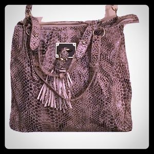 Elliott Lucca Reptile Embossed Leather Bag